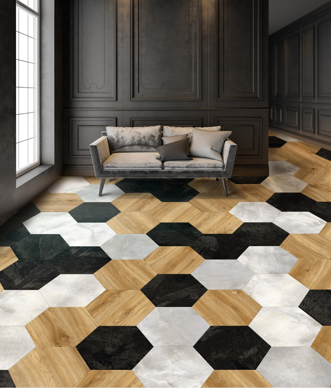 Moduleo Moods Big Hexagon 2,26m2