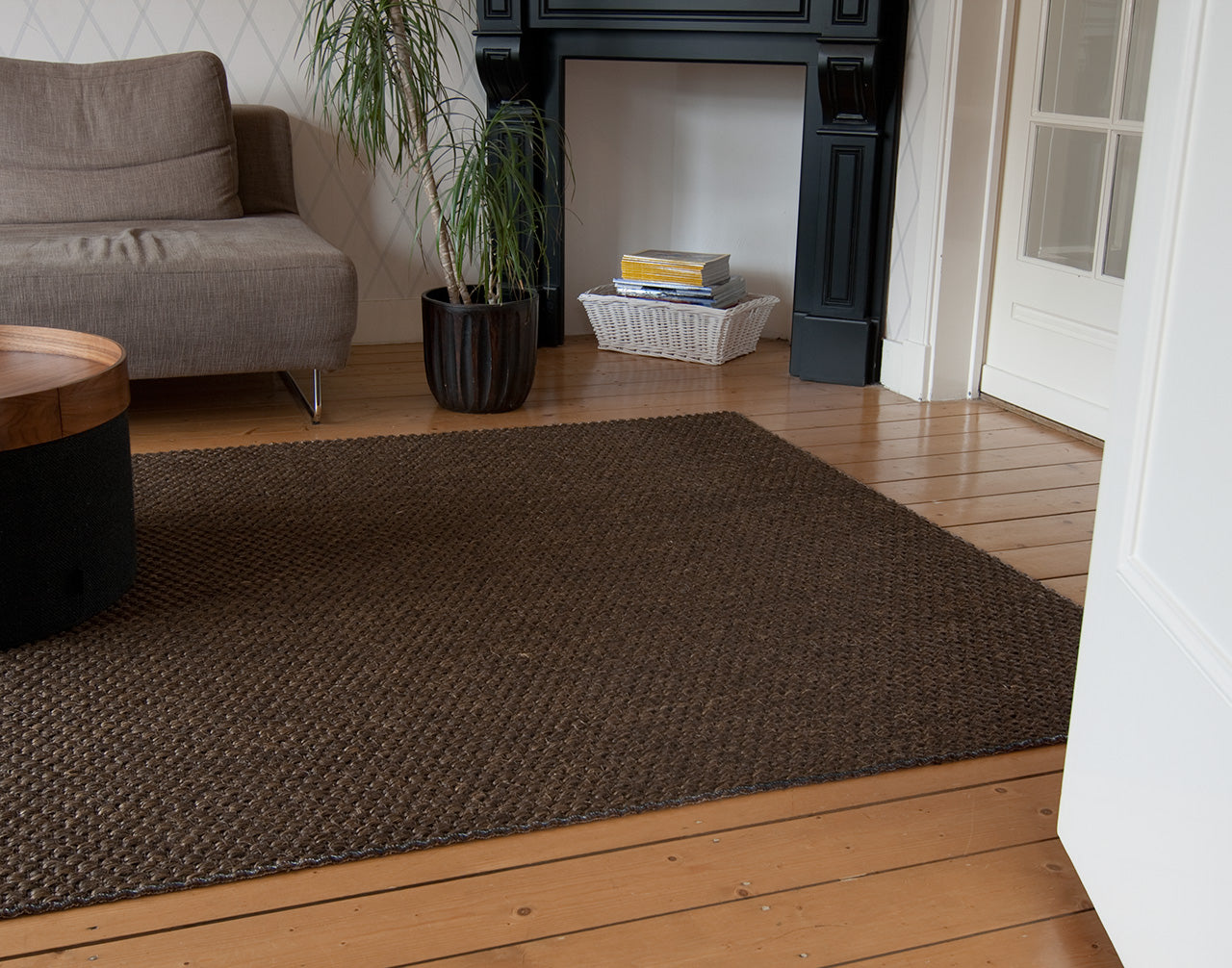 sisal vloerkleed Premium katoenen afwerking