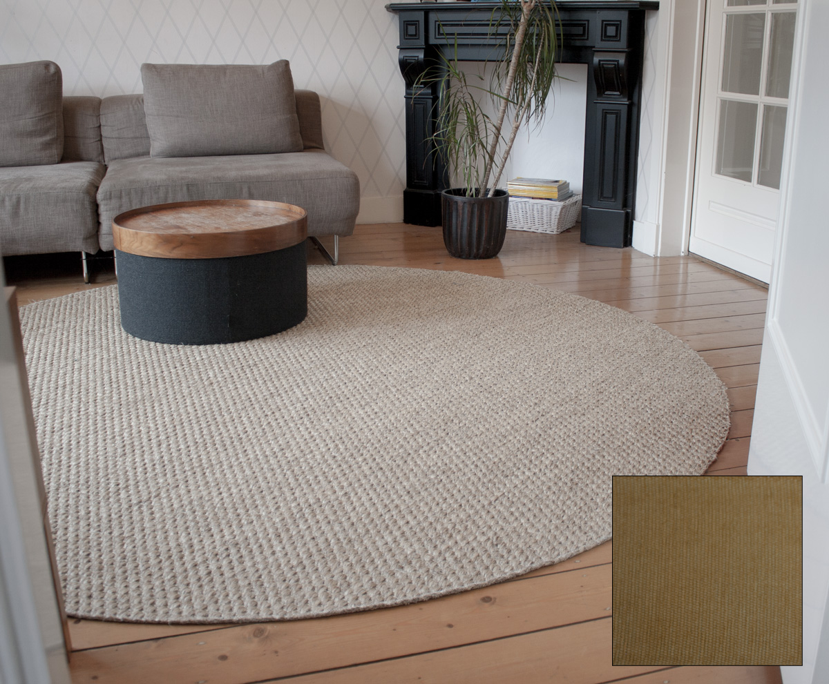 sisal vloerkleed Premium chenille afwerking