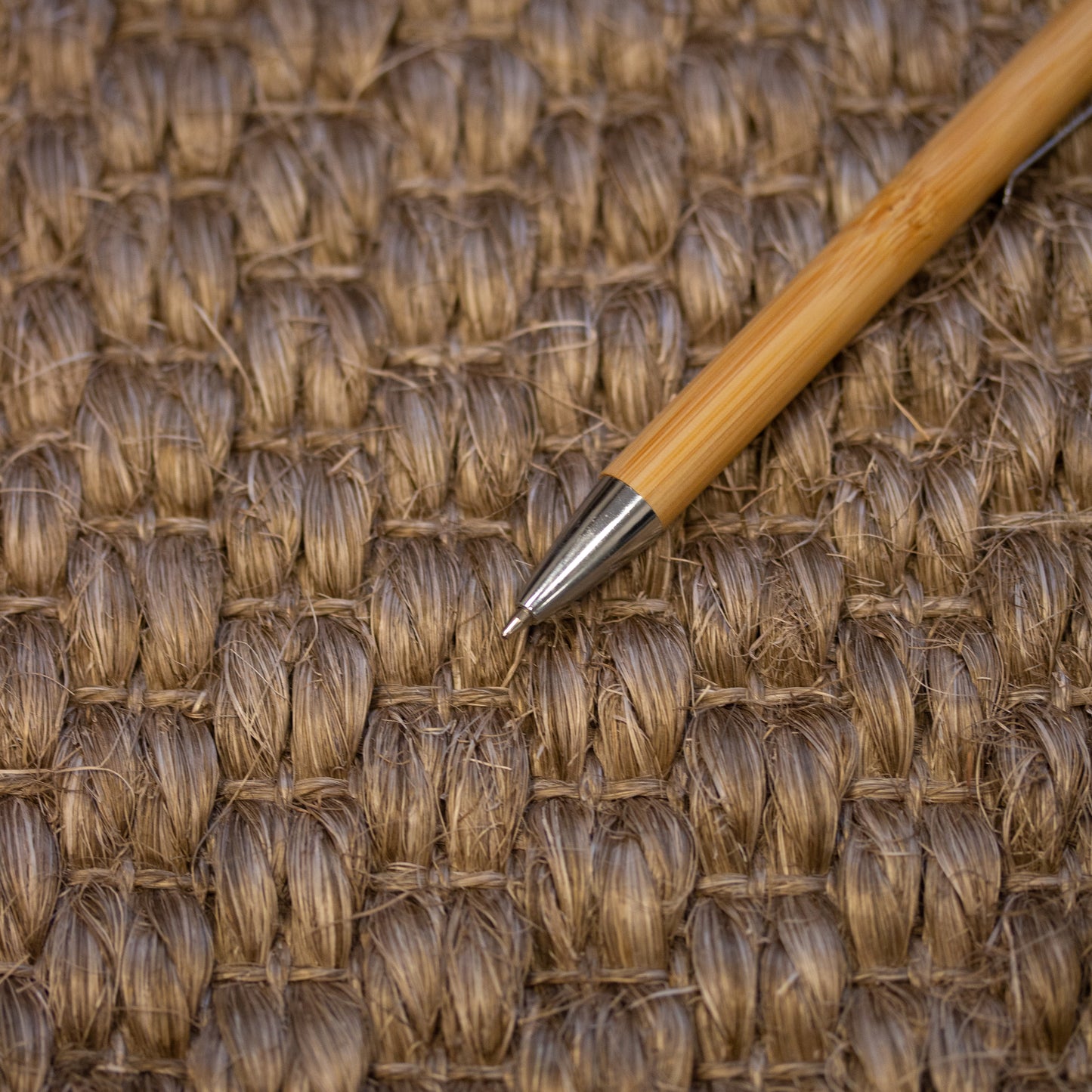 sisal vloerkleed Premium leerlook afwerking