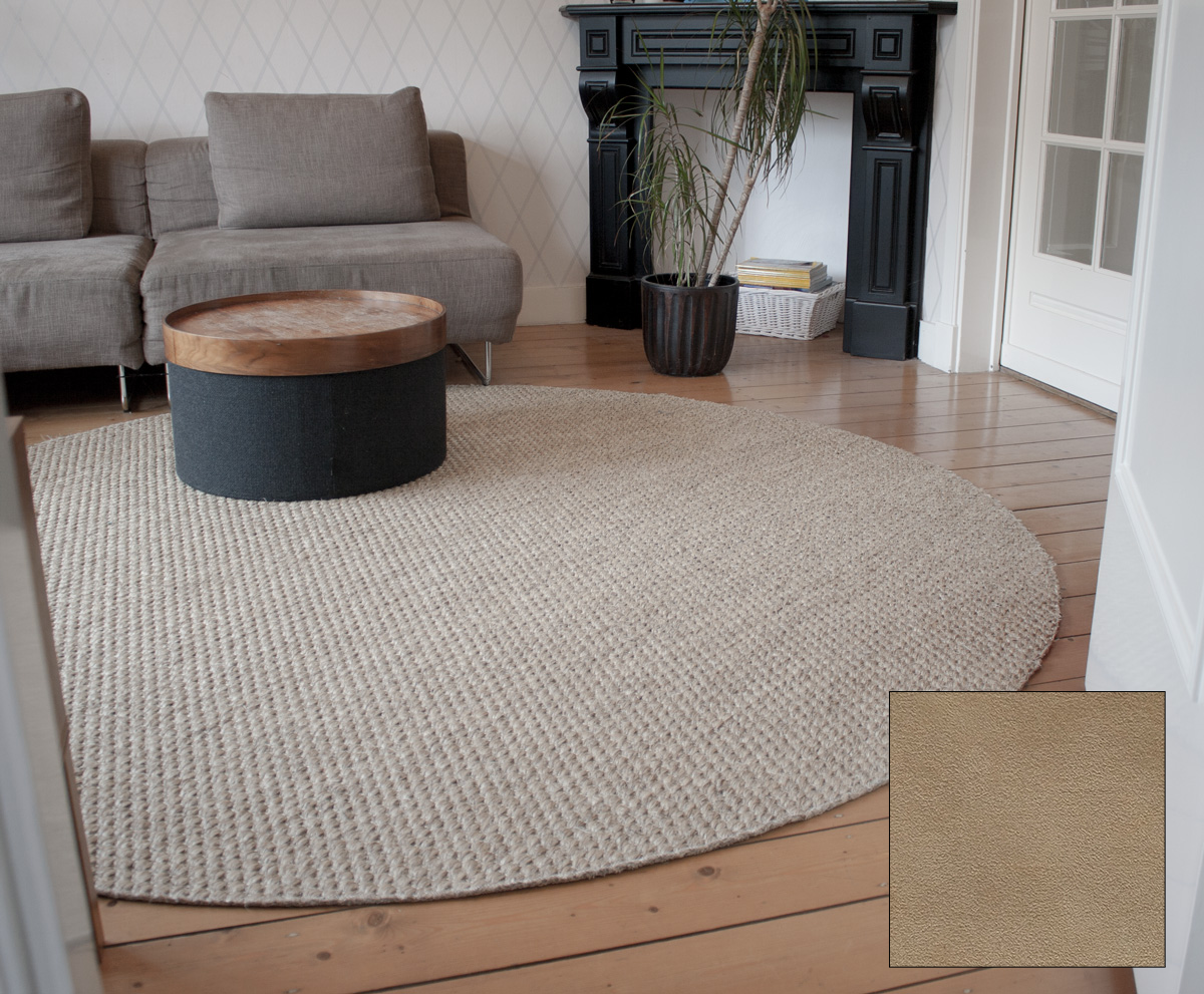 sisal vloerkleed Premium suedelook afwerking