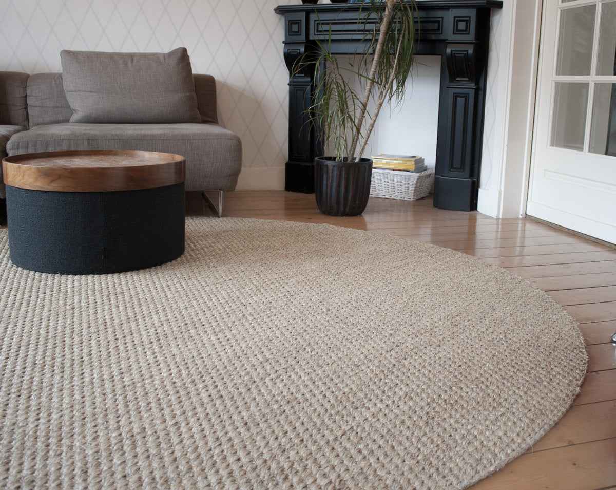 sisal vloerkleed Premium katoenen afwerking