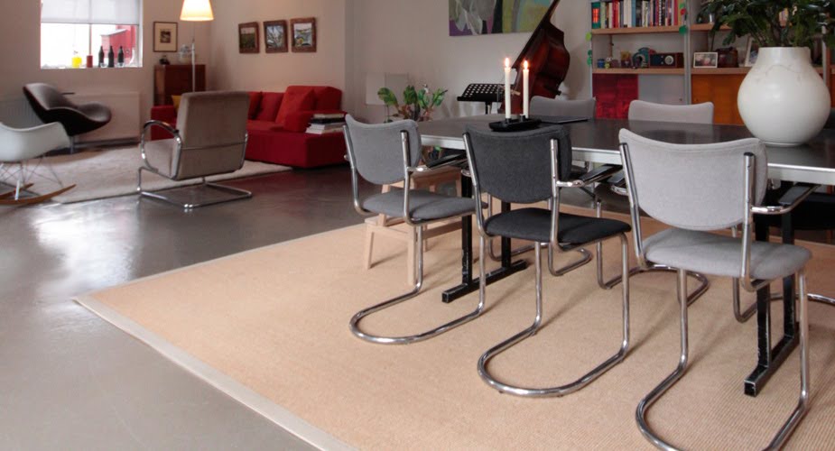 sisal vloerkleed Maya chenille bandafwerking