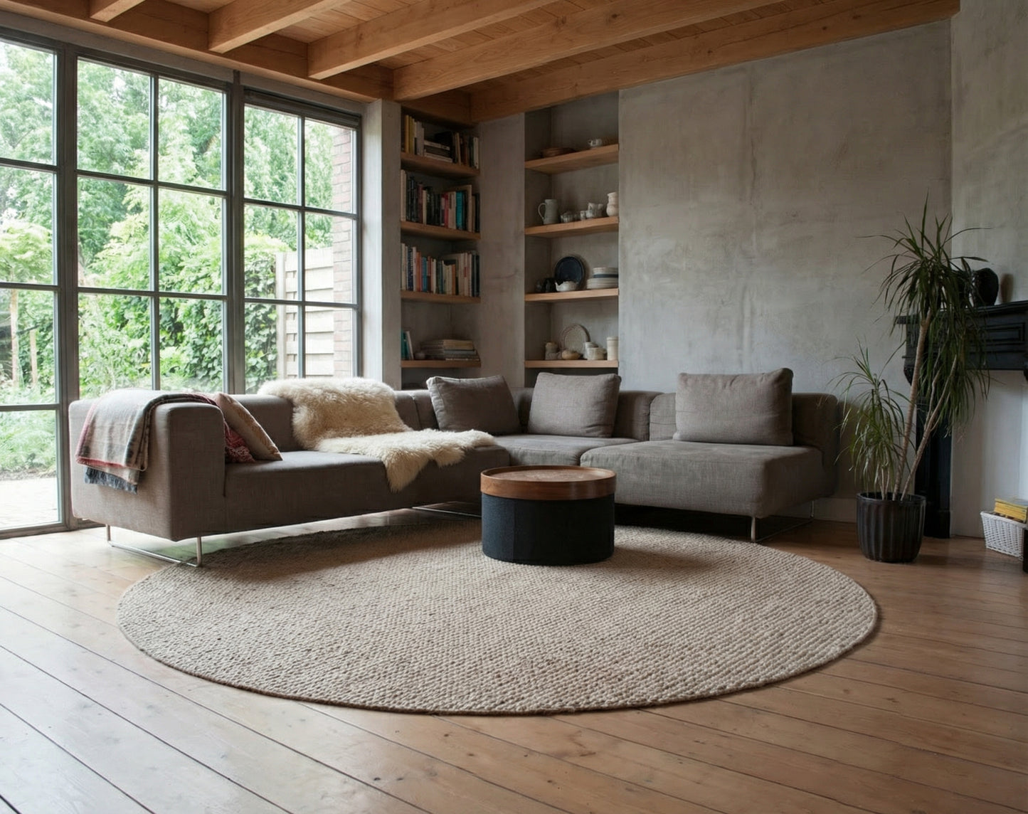 sisal vloerkleed Premium katoenen afwerking